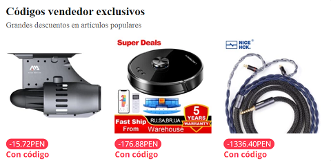 Aliexpress Perú Cupón Descuento